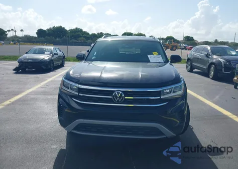 2022 Volkswagen Atlas 3.6L V6 Se W/Technology из США, поврежденный, VIN 1V2WR2CA9NC524493